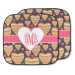 Hearts Car Sun Shade - Two Piece (Personalized)