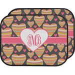 Hearts Car Floor Mats (Back Seat) (Personalized)