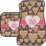Hearts Car Floor Mats Set - 2 Front & 2 Back (Personalized)