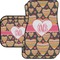 Hearts Car Floor Mats Set - 2 Front & 2 Back (Personalized)
