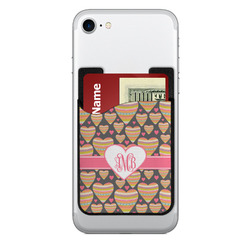 Hearts 2-in-1 Cell Phone Credit Card Holder & Screen Cleaner (Personalized)