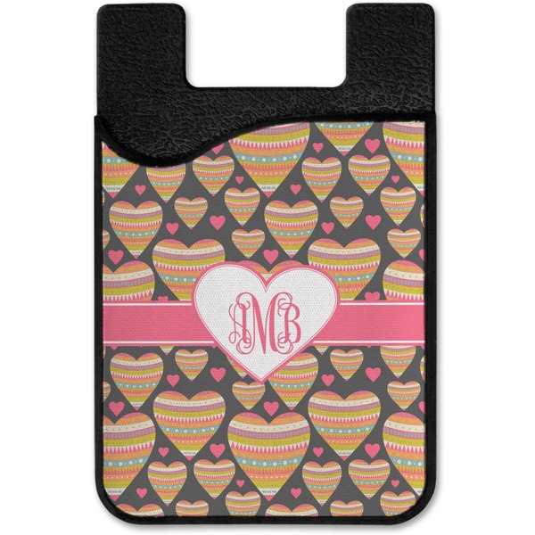 Hearts Cell Phone Credit Card Holder