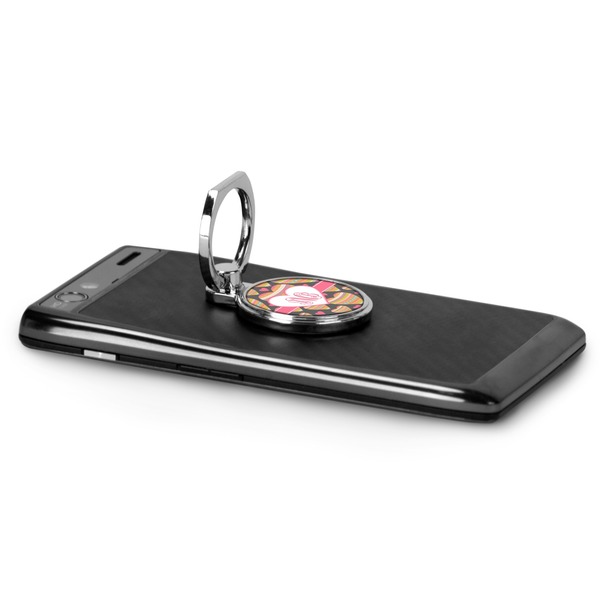 Hearts Cell Phone Ring & Stand in Use
