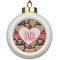 Hearts Ceramic Ball Ornament (Personalized)