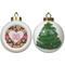 Hearts Ceramic Christmas Ornament - X-Mas Tree (APPROVAL)