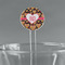 Hearts 5.5" Round Plastic Stir Sticks - Clear (Personalized)