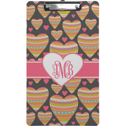 Hearts Clipboard (Legal Size) w/ Monogram