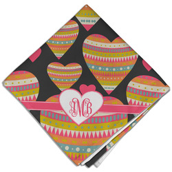 Hearts Cloth Dinner Napkin - Single w/ Monogram