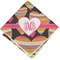 Hearts Cloth Napkins - Personalized Lunch (Folded Four Corners)