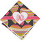 Hearts Cloth Cocktail Napkin - Single w/ Monogram