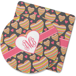 Hearts Rubber Backed Coaster (Personalized)