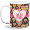 Hearts Coffee Mug - 11 oz - Full- White