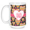 Hearts Coffee Mug - 15 oz - White