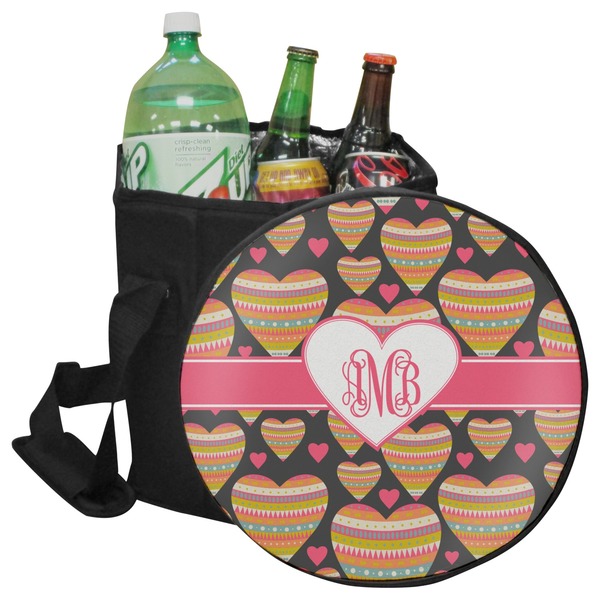 Custom Hearts Collapsible Cooler & Seat (Personalized)