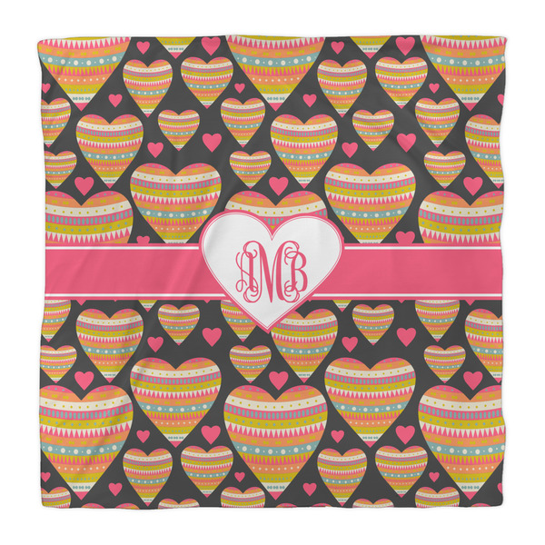 Hearts Comforter - Queen - Front