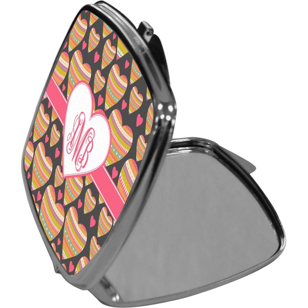 Hearts Compact Mirror (Side View)