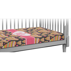 Hearts Crib Fitted Sheet w/ Monogram