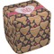Hearts Cube Poof Ottoman (Top)