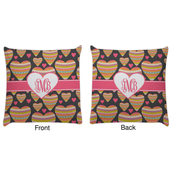 Hearts Decorative Pillow Case - Approval