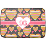 Hearts Dish Drying Mat w/ Monogram