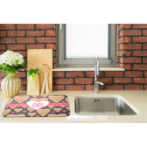 Hearts Dish Drying Mat - LIFESTYLE 2