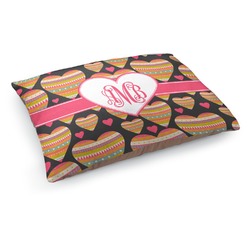 Hearts Dog Bed - Medium w/ Monogram