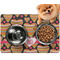 Hearts Dog Food Mat - Small w/ Monogram