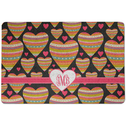 Hearts Dog Food Mat w/ Monogram