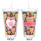Hearts Double Wall Tumbler with Straw - Approval