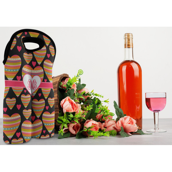 Hearts Double Wine Tote - LIFESTYLE (new)