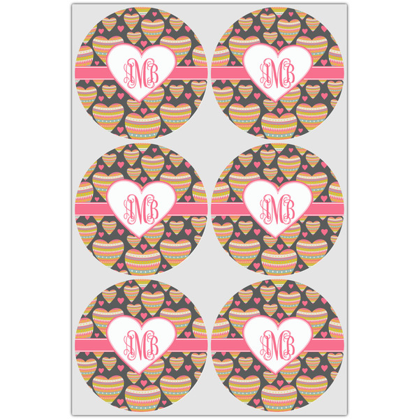Hearts Drink Topper - Large - Set of 6