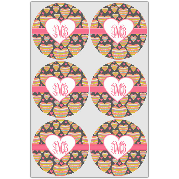 Hearts Drink Topper - XLarge - Set of 6