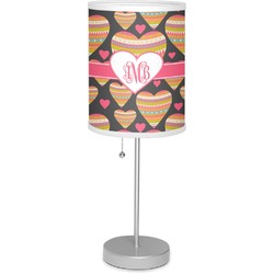 Hearts Lamp with Drum Shade (Personalized)