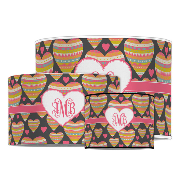 Hearts Drum Lampshades - MAIN