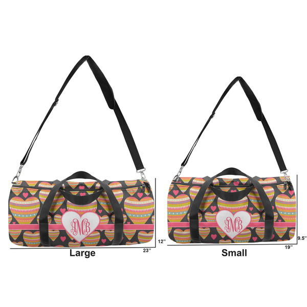 Hearts Duffle Bag Small and Large