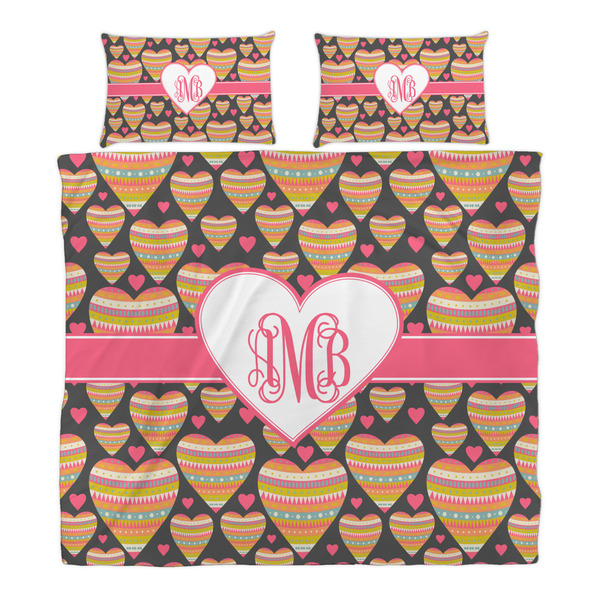 Hearts Duvet Cover Set - King - Alt Approval