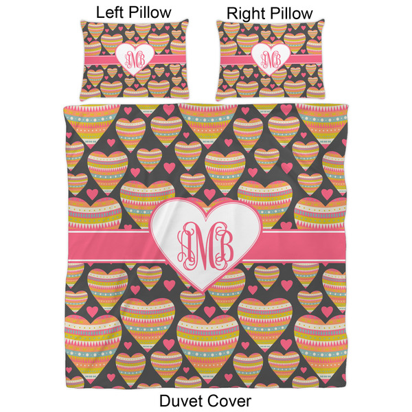 Hearts Duvet Cover Set - Queen - Approval