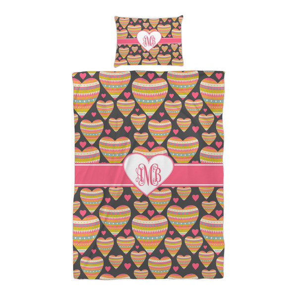 Hearts Duvet Cover Set - Twin XL - Alt Approval