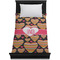 Hearts Duvet Cover - Twin - On Bed - No Prop