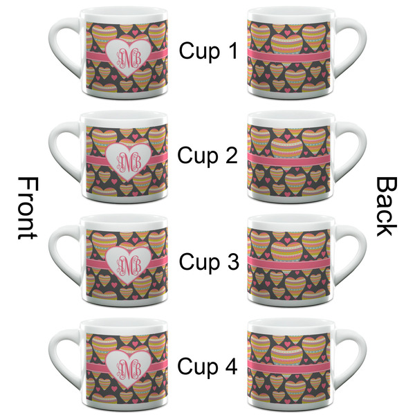 Hearts Espresso Cup - 6oz (Double Shot Set of 4) APPROVAL