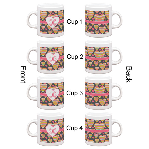 Hearts Espresso Cup Set of 4 - Apvl