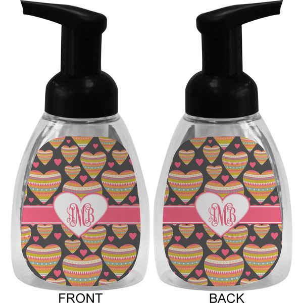 Hearts Foam Soap Bottle (Front & Back)