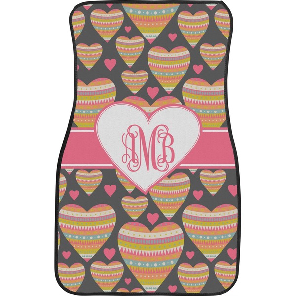 Hearts Front Seat Car Mat