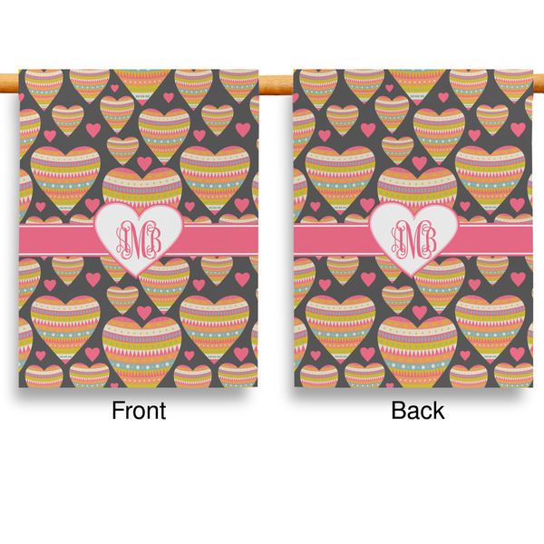 Hearts Garden Flags - Large - Double Sided - APPROVAL