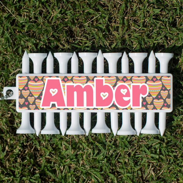 Custom Hearts Golf Tees & Ball Markers Set (Personalized)
