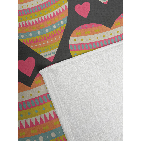 Hearts Golf Towel - Detail