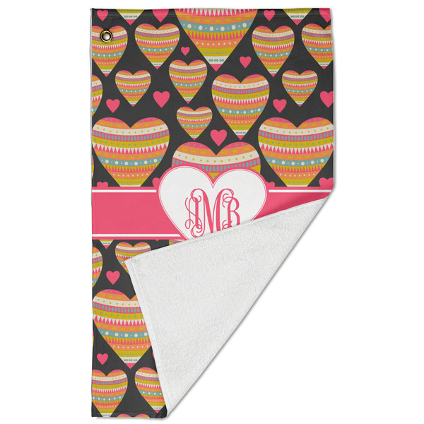 Hearts Golf Towel - Folded (Large)