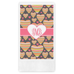 Hearts Guest Napkins - Full Color - Embossed Edge (Personalized)