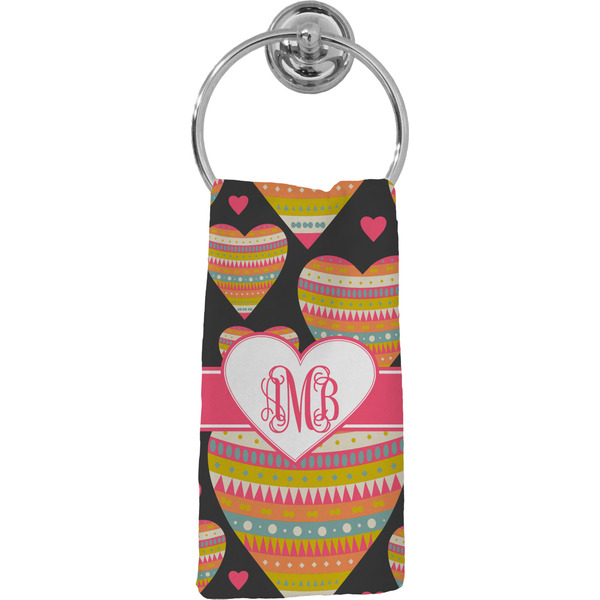 Custom Hearts Hand Towel - Full Print (Personalized)