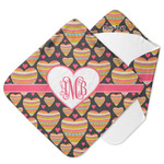 Hearts Hooded Baby Towel (Personalized)